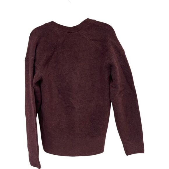 Zara Womens Cardigan Sweater Red Maroon XS Wool Button Top 5536/209 NWT - Picture 3 of 12